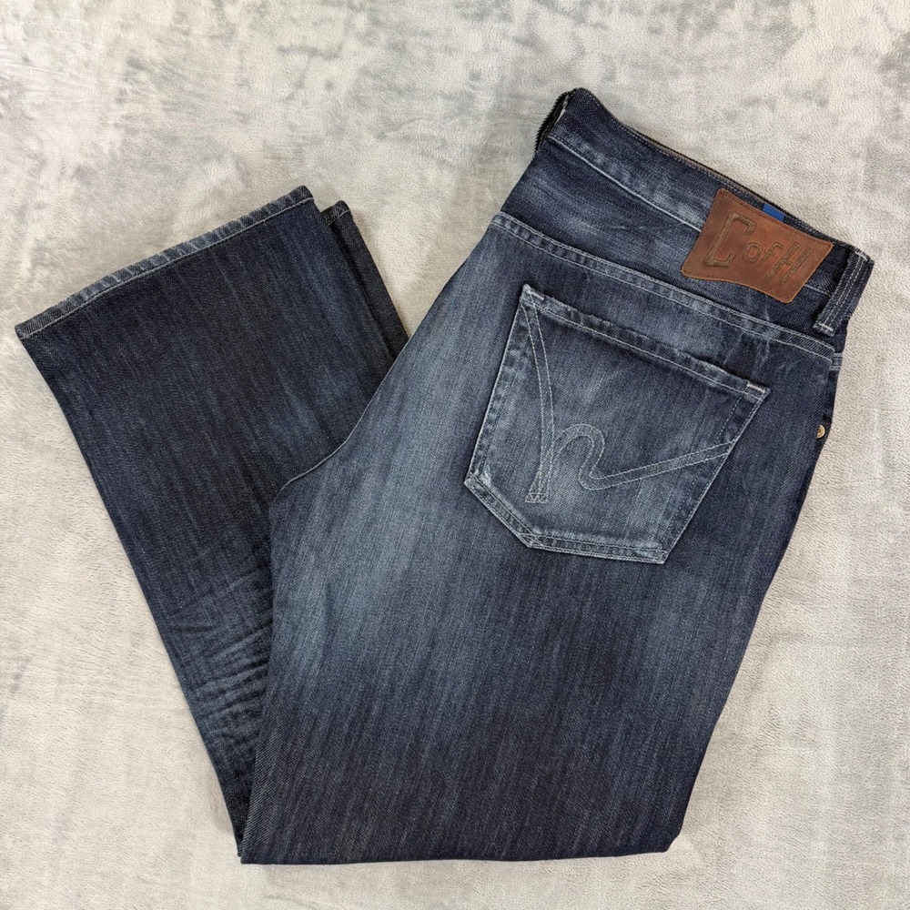 Citizens of Humanity Sid Straight‎ Leg Jeans Men's Size 38x29 Dark Blue Denim